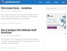 Tablet Screenshot of gmichael.com